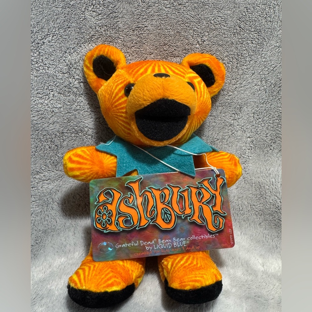 Grateful Dead Bean Bear Plush by Liquid Blue 7"‎ - Ashbury